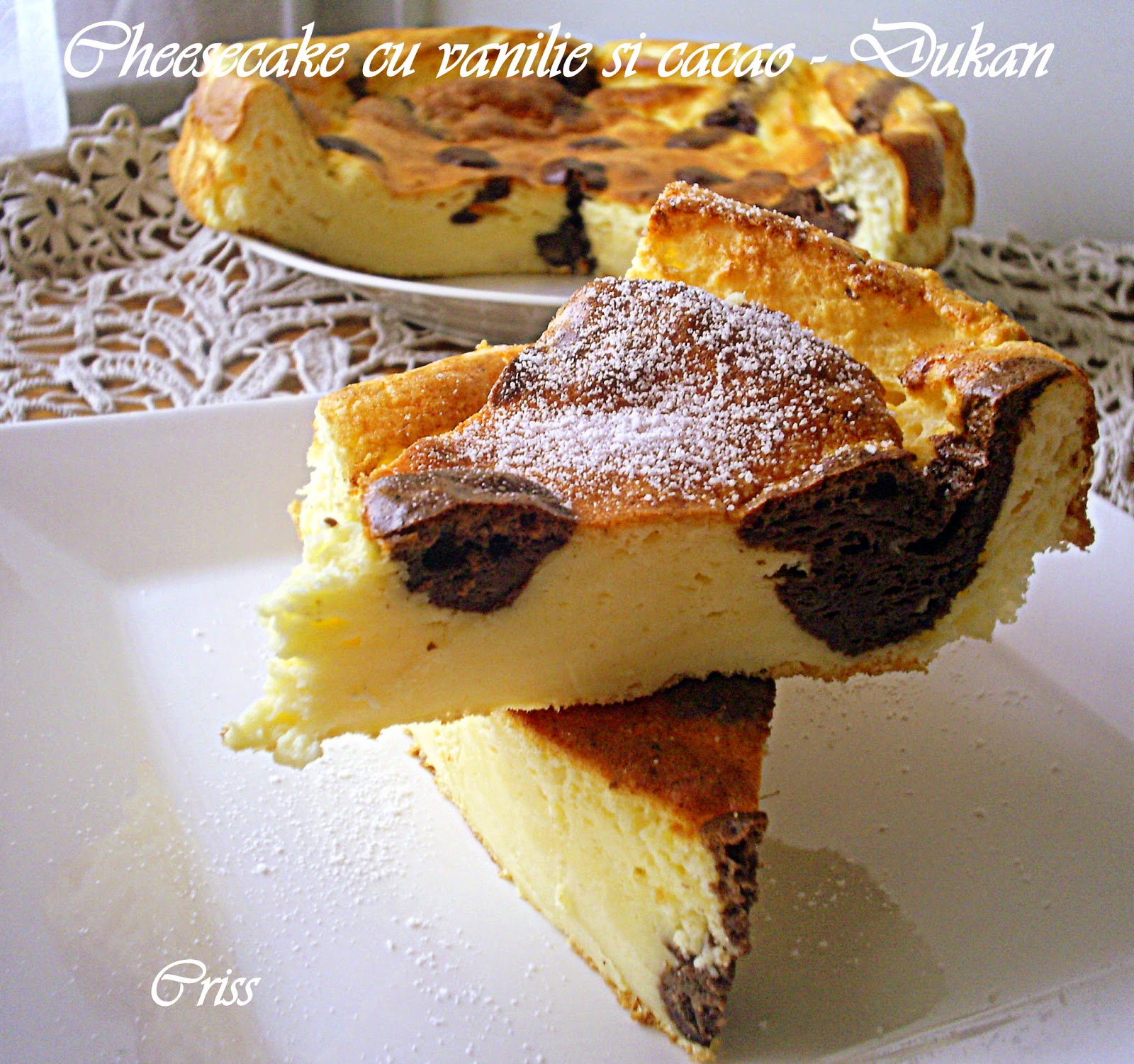 Cheesecake cu vanilie si cacao - Dukan