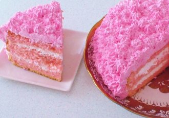 Tort "La vie en rose" (reteta video)