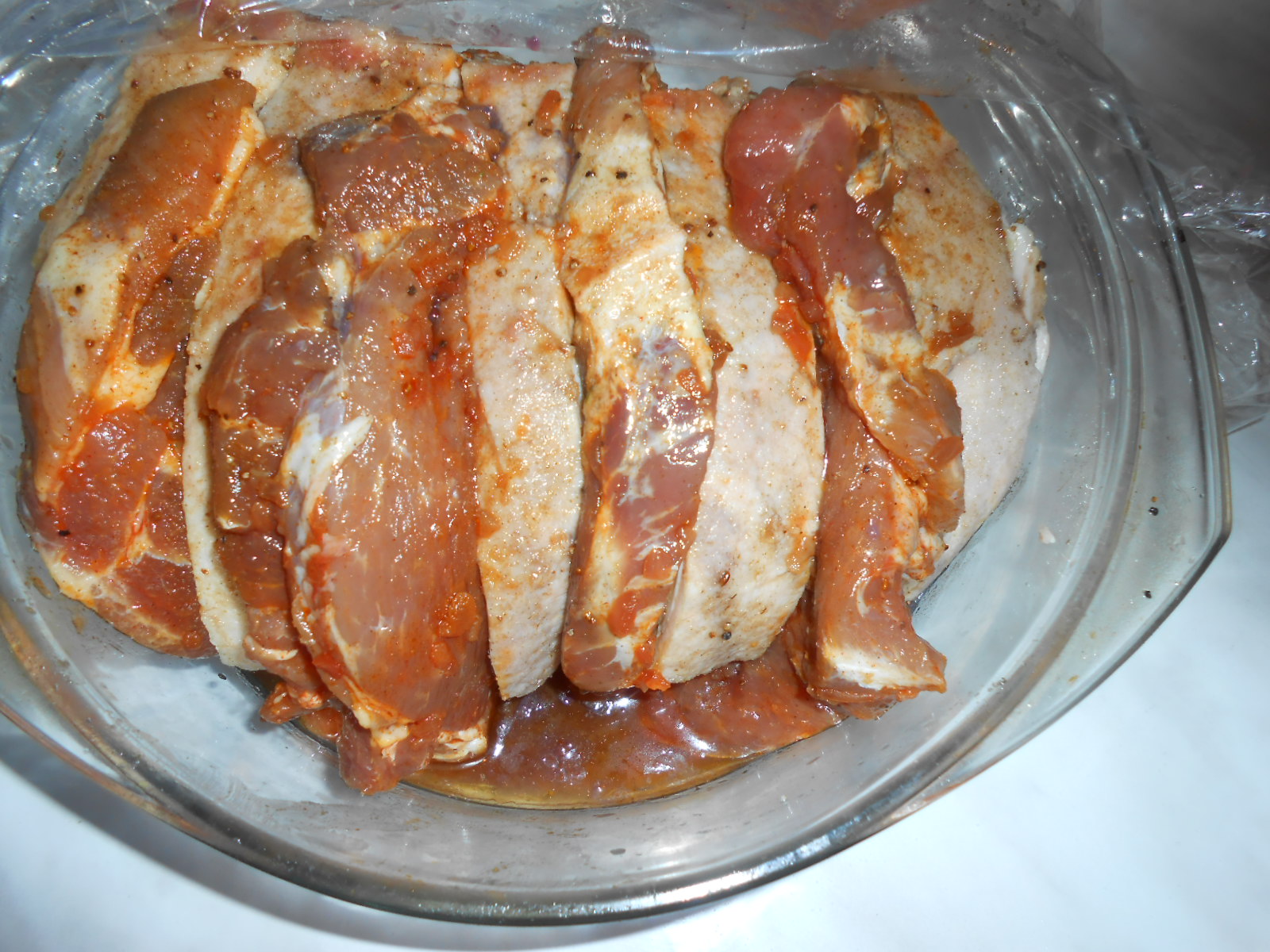 Cotlet de porc impanat cu ceafa marinata