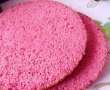 Blat de tort roz colorat natural-12