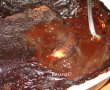 Pudding din panettone cu caramel si ciocolata-6