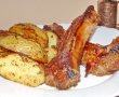 Coaste de porc dulci-picante cu garnitura de cartofi noi-5