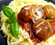Spaghetti cu sos de tomate şi chifteluţe din linte-0