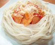 Spaghete cu sos si sunca-5