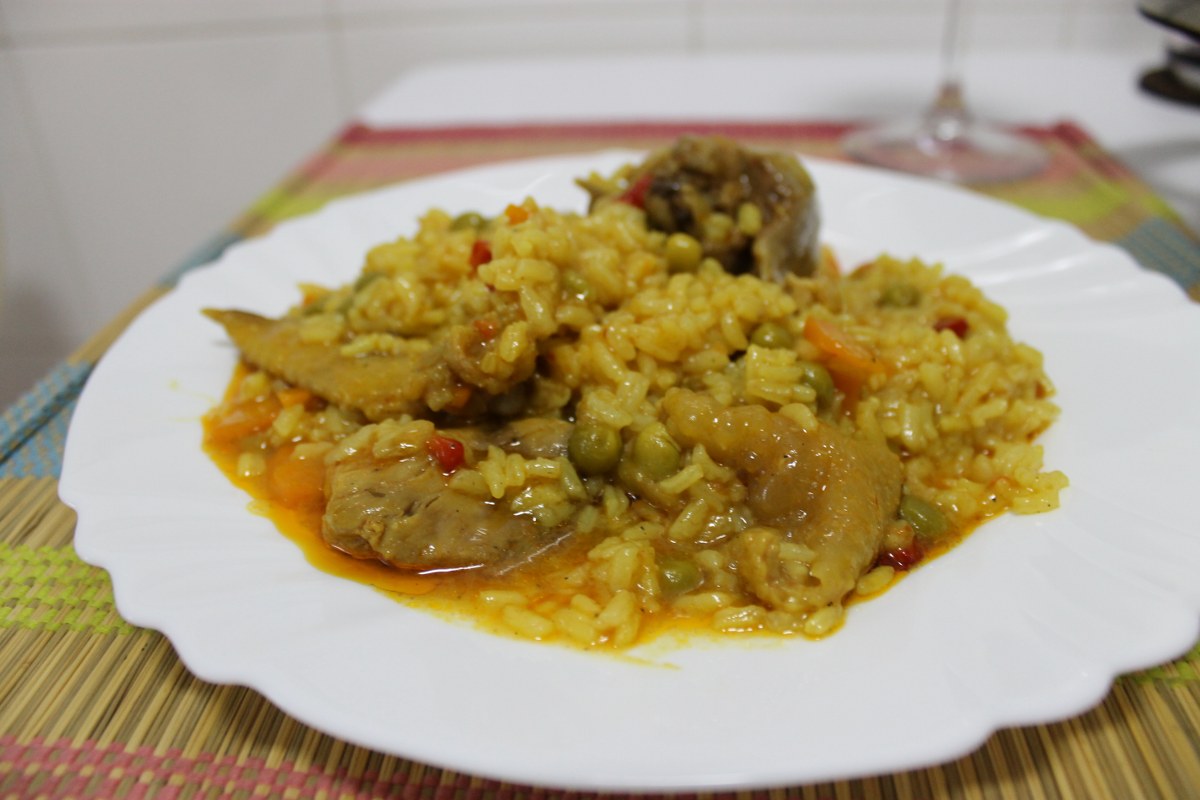 Paella de pui