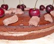 Tort de ciocolata cu fructe deshidratate si crema rapida-11