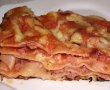 Lasagna cu carne tocata, ciolan afumat si ciuperci-14