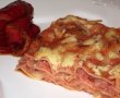 Lasagna cu carne tocata, ciolan afumat si ciuperci-15