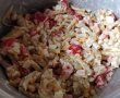 Salata de fasole galbena cu parizer de pui si rosii cherry-3