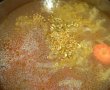 Supa usoara cu praz si paste colorate-2