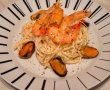Spaghete cu smantana si cocktail de fructe de mare-4