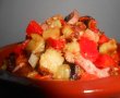 Salata cu ardei capia,vanata si sunca afumata-6