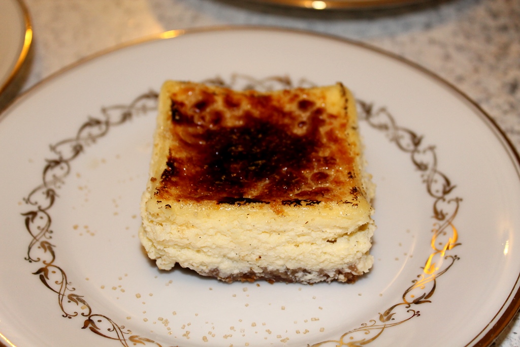 Cheesecake de vanilie sub forma de créme brûlée