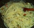 Spaghete cu pleurotus si branzeturi-5