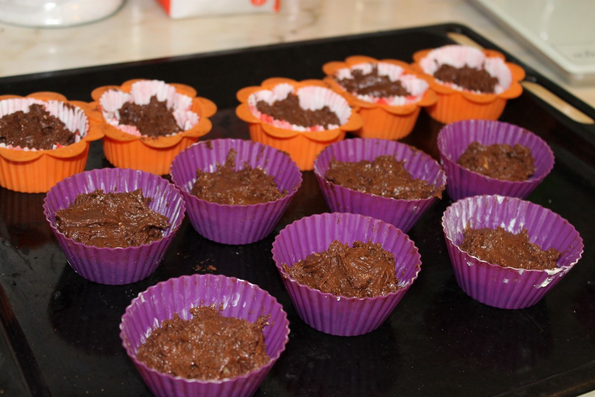 Muffins cu bucati de ciocolata