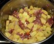 Tocanita de cartofi cu ciuperci si bacon afumat-4