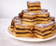 Prajitura cu foi de zahar ars si crema fiarta de cacao-6