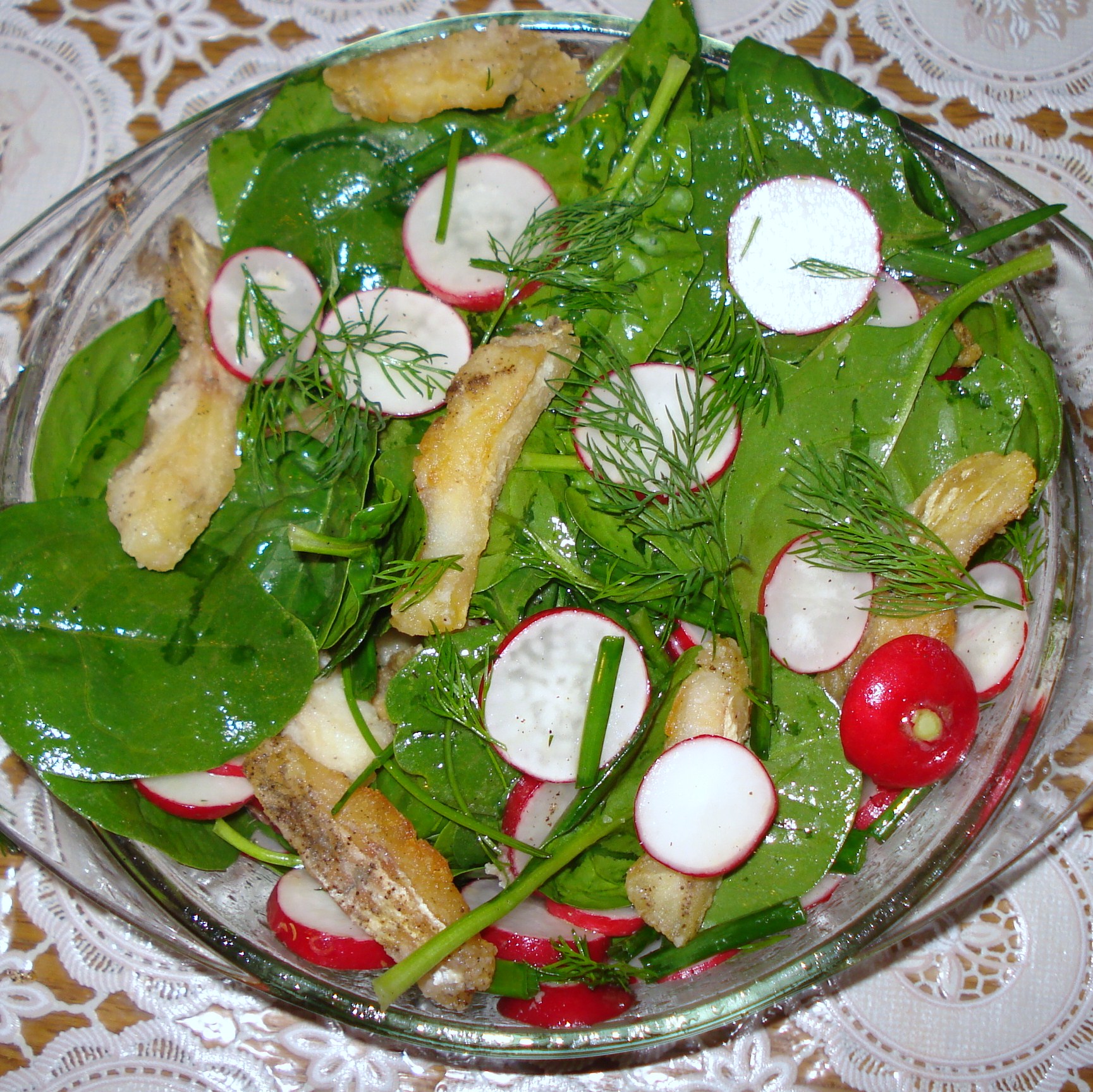 Salata de primavara cu salau