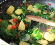 Salata calda de cartofi cu spanac-3