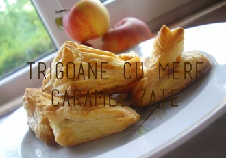 Trigoane cu mere caramelizate - Reteta video