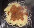 Spaghete cu carne tocata de porc si muschiulet afumat-2