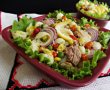 Salata de legume mexicane cu paste, leurda si ton-1