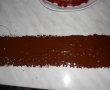 Tort cu jeleu de capsuni si crema de ciocolata-12