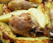 Pulpe de pui cu cartofi aromati la cuptor-4