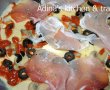 Pizza cu prosciutto crudo  ( blat,sos,toping)-4