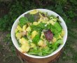 Salata de cartofi cu peste afumat si verdeturi-5