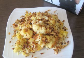 Conopida prajita cu chimion , coriandru si migdale by Jamie Oliver