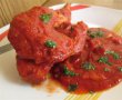 Carne de iepure la cuptor cu sos rosu-5