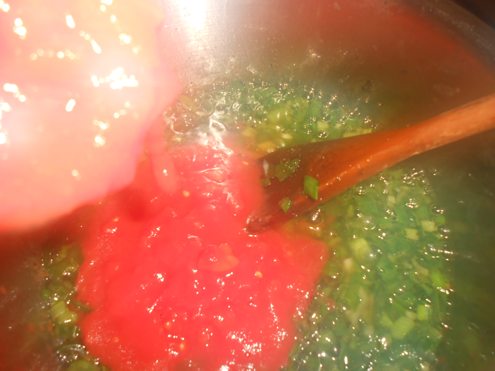 Mazare cu ceapa verde si rosii