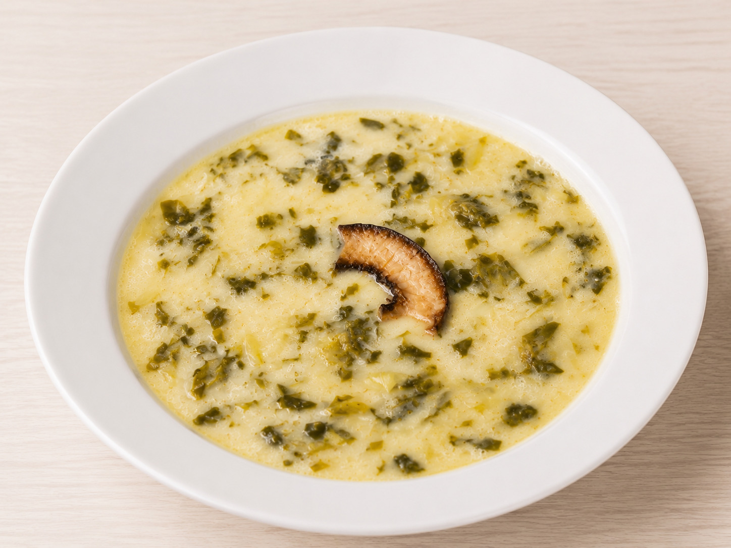 Ciorba de salata cu slanina