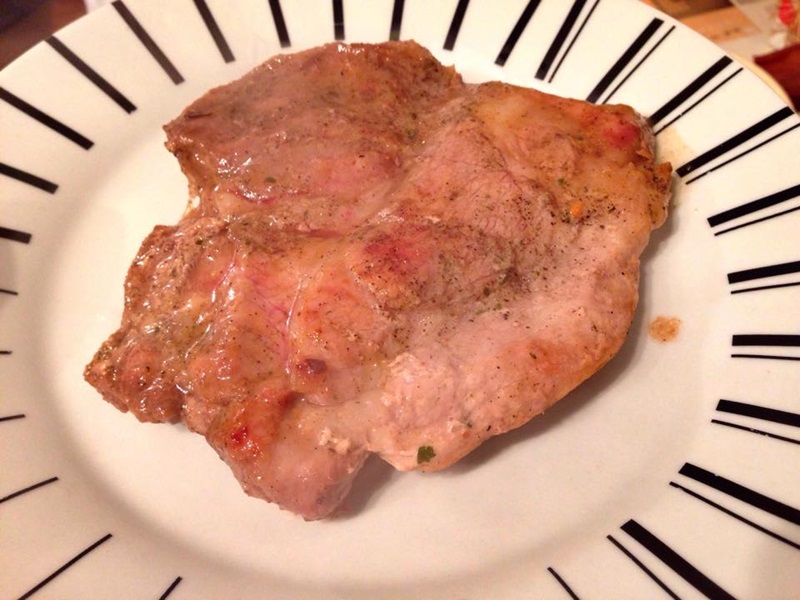Ceafa de porc in tigaie grill