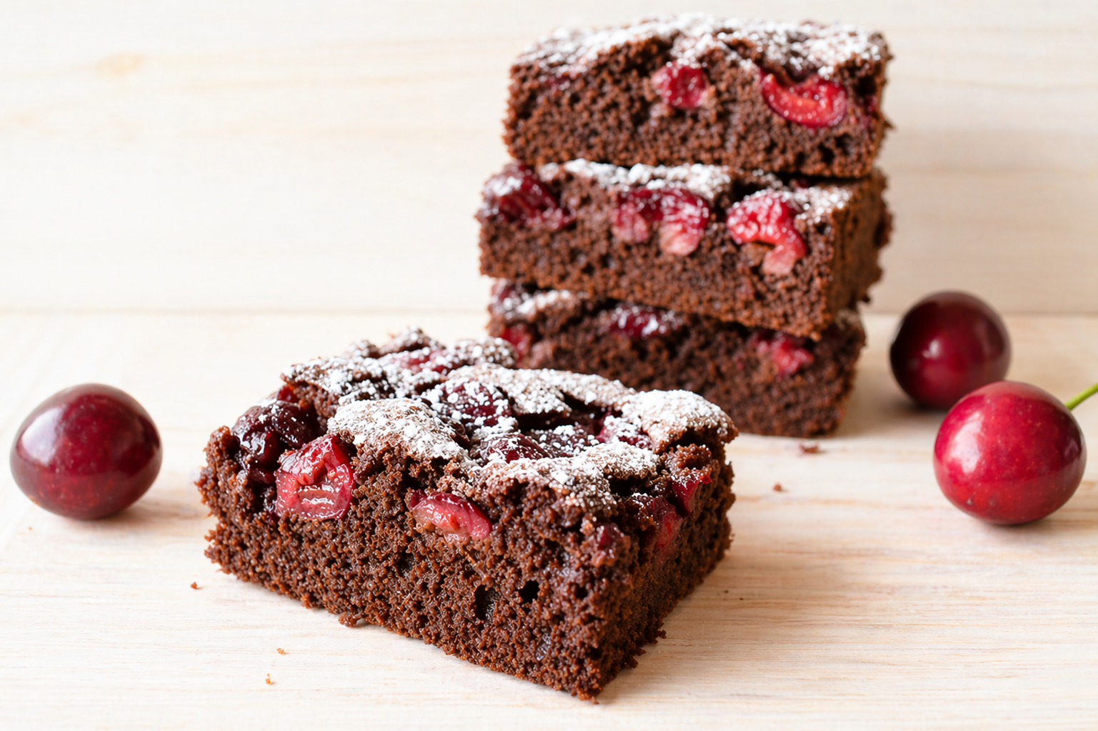 Brownie cu visine