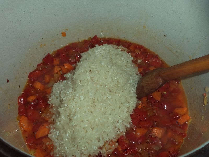 Pilaf de orez cu soia prajita