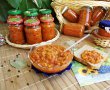 Zacusca de fasole verde, cu dovlecei si ardei copti-12