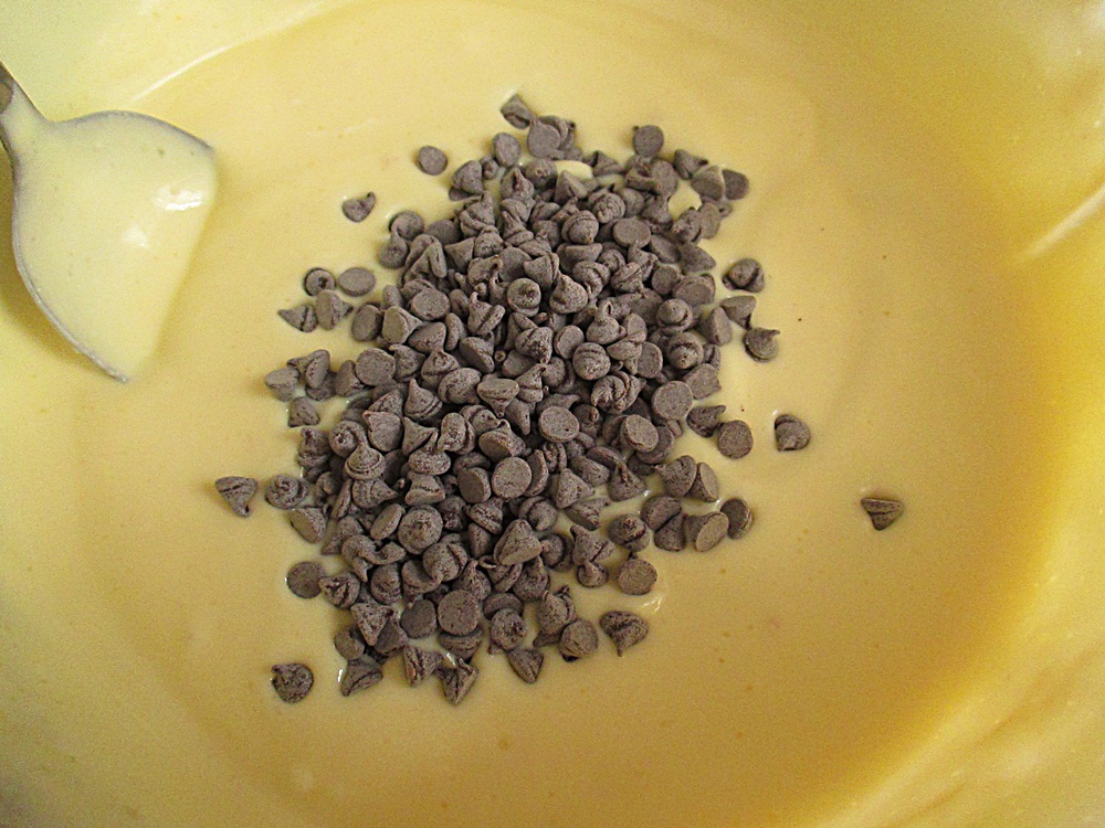 Prajitura cu branza si pepite de ciocolata