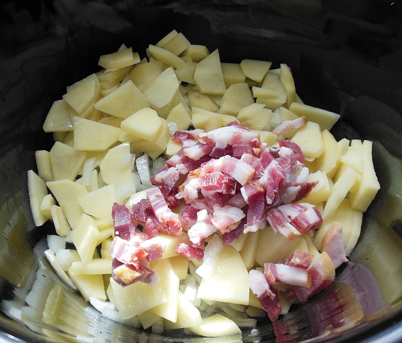 Tortilla spaniola cu bacon la slow cooker Crock-Pot 4,7 L