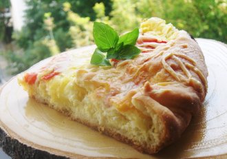 Tarta cu bacon si porumb