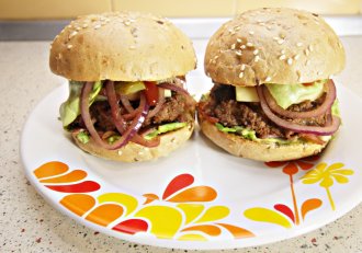 Burger a la Jamie Oliver