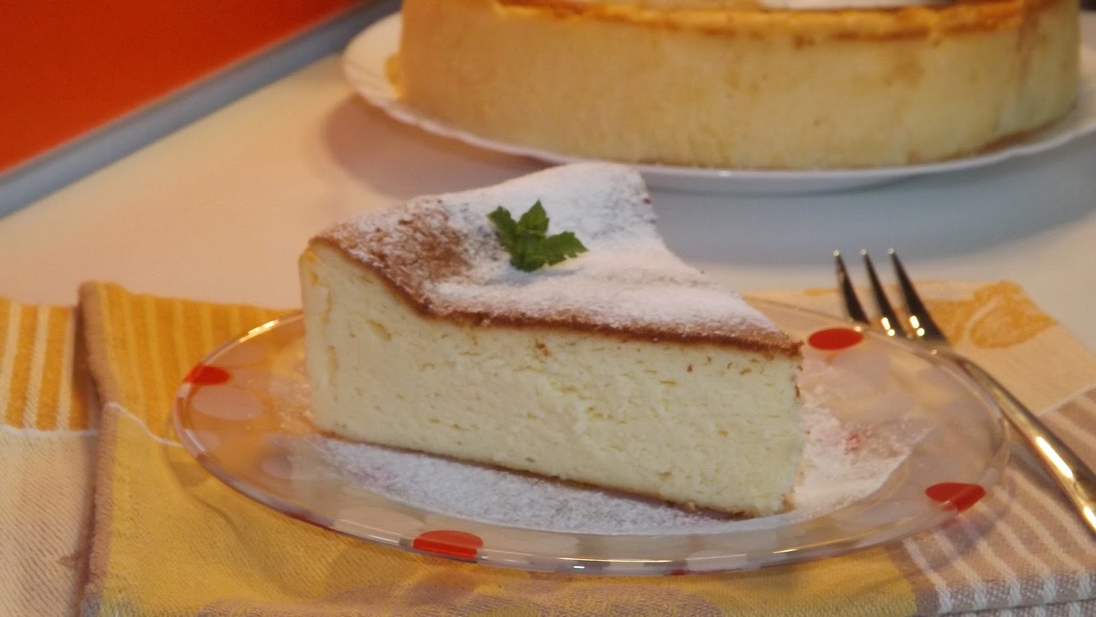 Cheesecake simplu cu ciocolata alba-Cheesecake japonez