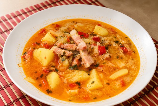 Ciorba de legume cu kaizer si tarhon