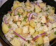 Salată caldă cu paste, cartofi şi tofu-9