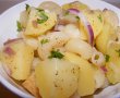Salată caldă cu paste, cartofi şi tofu-13