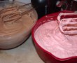 Tort cu crema de ciocolata si de capsuni-11