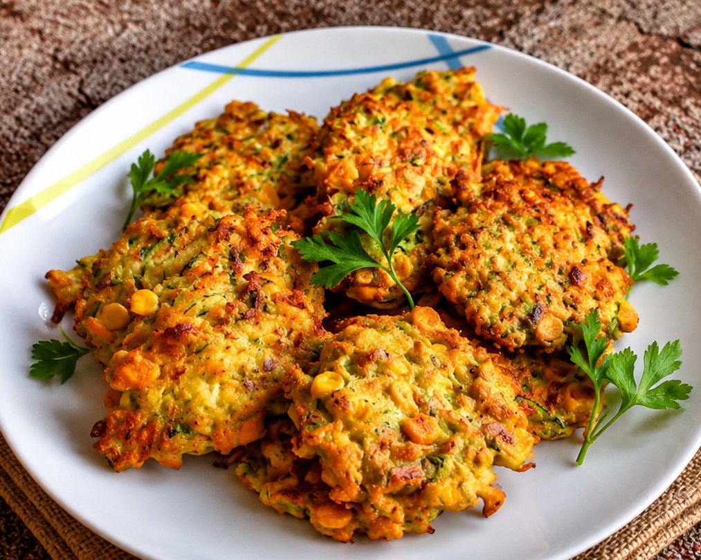 Chiftele de legume cu telina si porumb