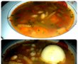 Supă cu 2 fasole (boabe si verde)-4