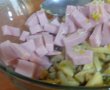 Salata de ciuperci cu sunca si castraveti murati-5